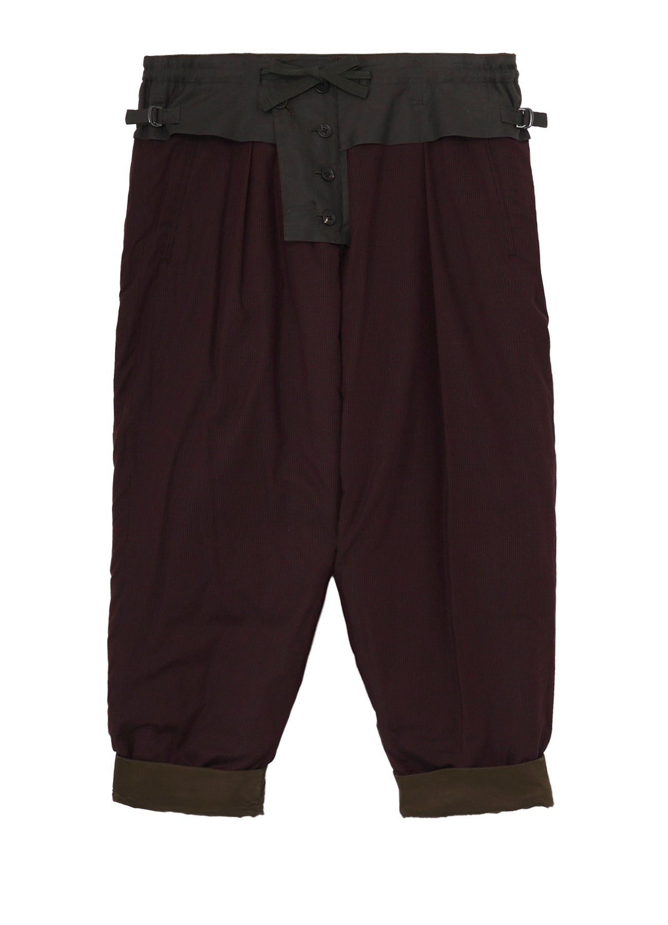 KHAKI CU TWILL TUCK PADDED PANTS