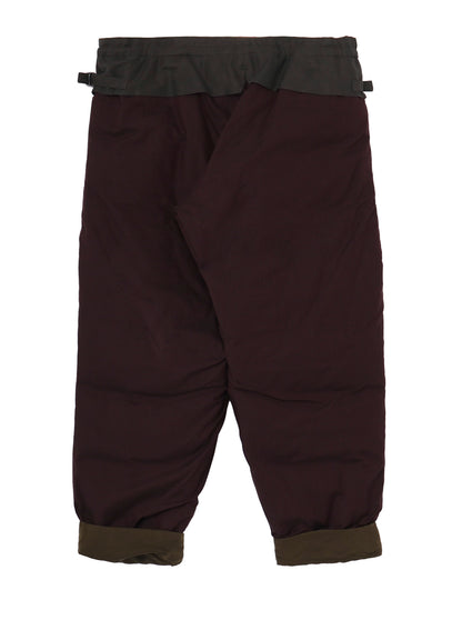 KHAKI CU TWILL TUCK PADDED PANTS