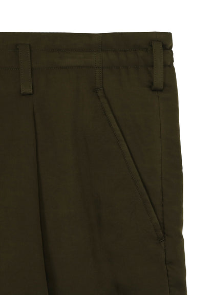 KHAKI CU TWILL TUCK PADDED PANTS