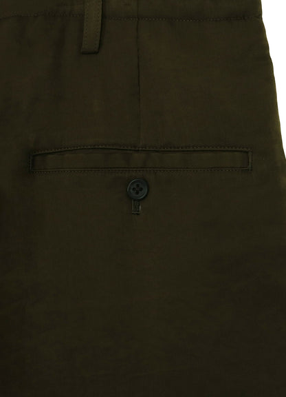 KHAKI CU TWILL TUCK PADDED PANTS