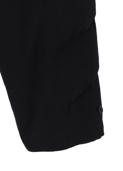 SILK DENIM GUSSET POCKET PADDED PANTS