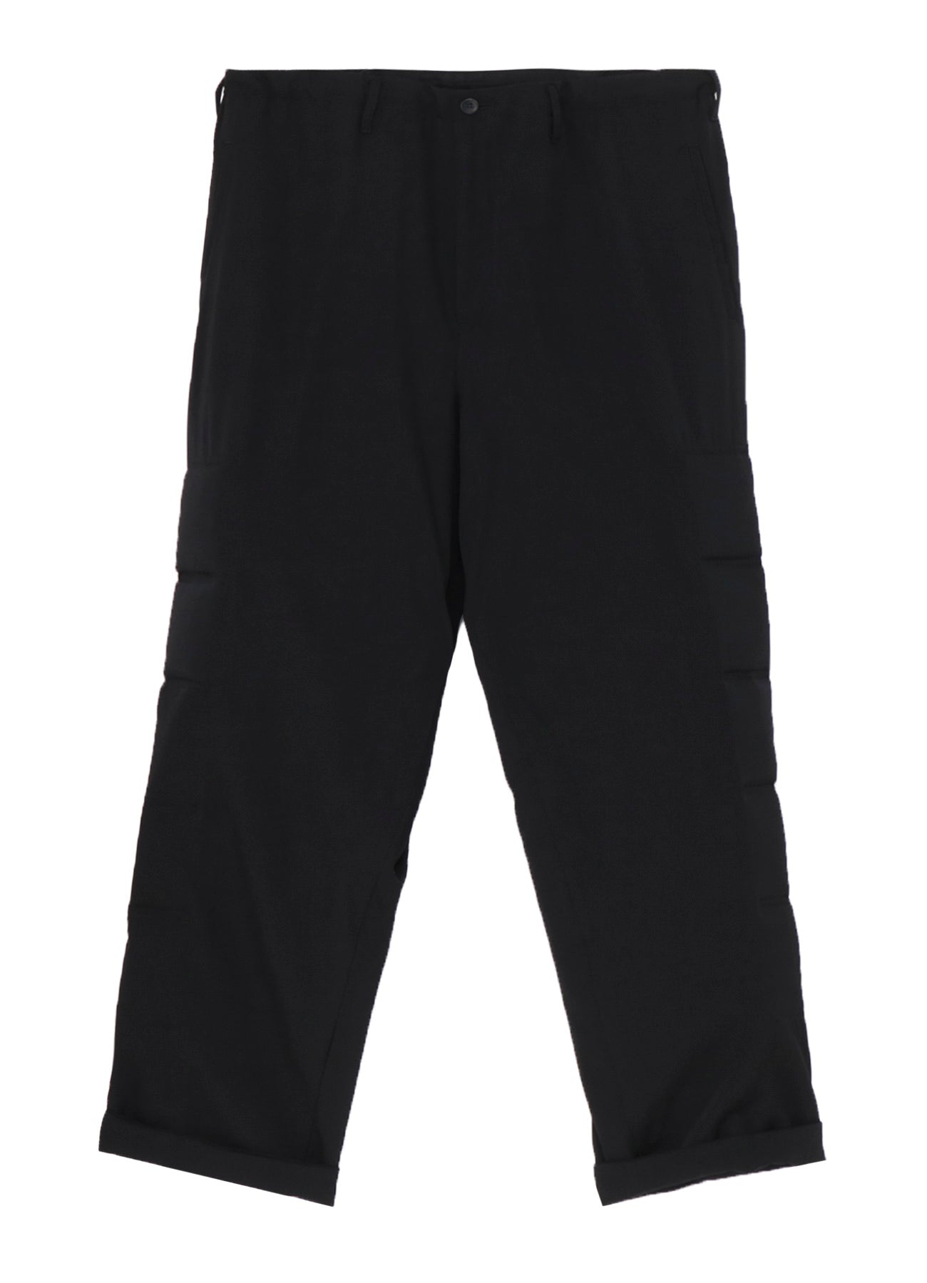 WOOL GABARDINE SIDE PADDED PANTS