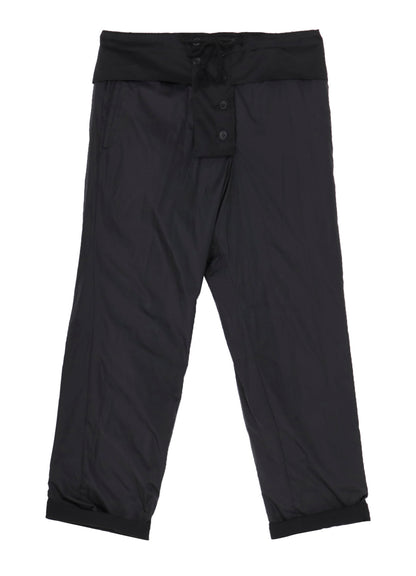 WOOL GABARDINE SIDE PADDED PANTS