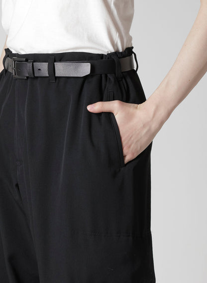 WOOL GABARDINE SIDE PADDED PANTS