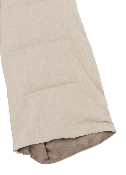 LINEN/COTTON DENIM PADDED SHORT PANTS