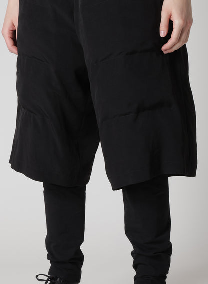 Ta TUXEDO PADDED SHORT PANTS