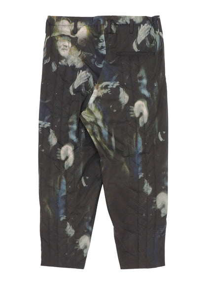 COLOR ADJUSTMENT PRINTED PADDED PANTS
