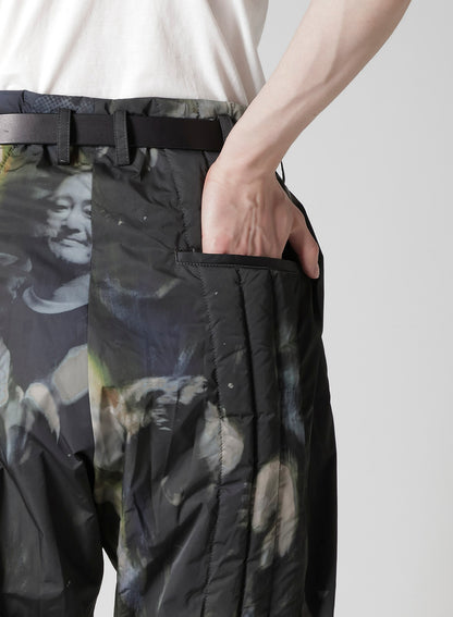 COLOR ADJUSTMENT PRINTED PADDED PANTS