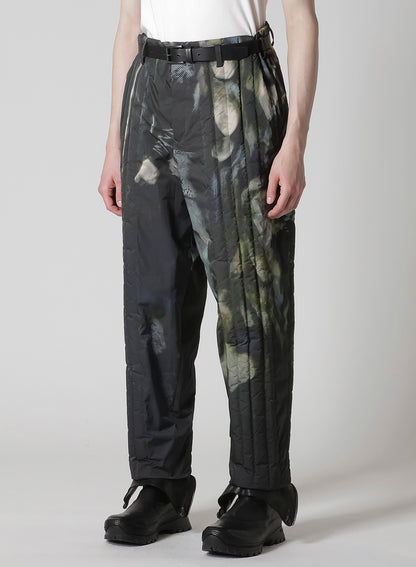 COLOR ADJUSTMENT PRINTED PADDED PANTS