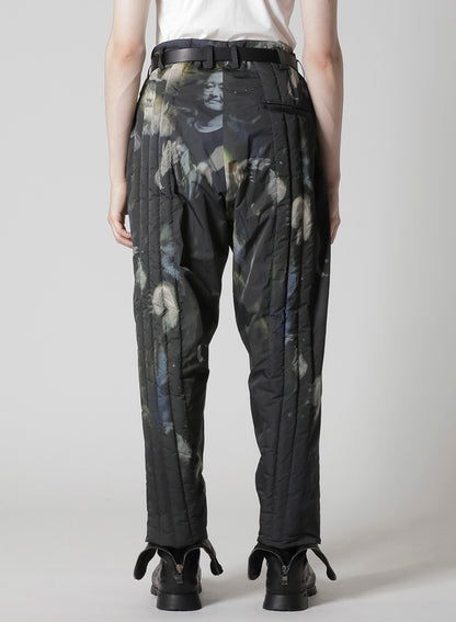 COLOR ADJUSTMENT PRINTED PADDED PANTS