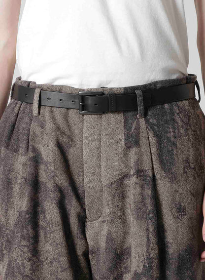 COLLAGE PRINTED HERRINGBONE PANTS