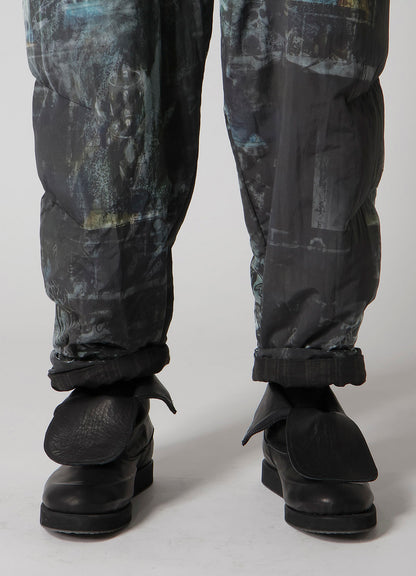 DIAGONAL FPADDED PRINTED PANTS