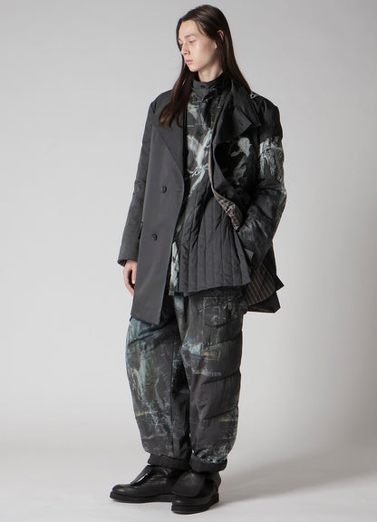DIAGONAL FPADDED PRINTED PANTS