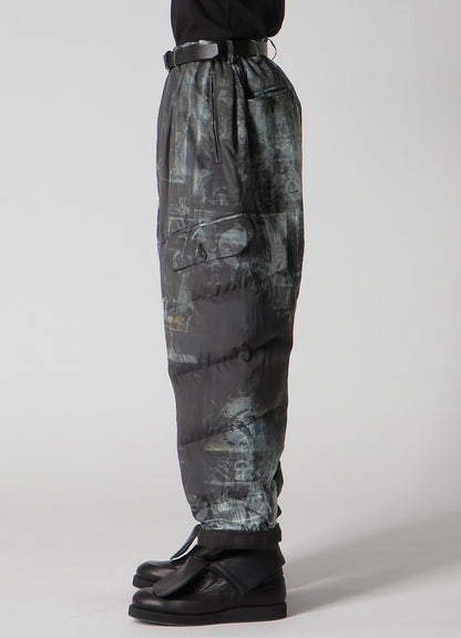 DIAGONAL FPADDED PRINTED PANTS