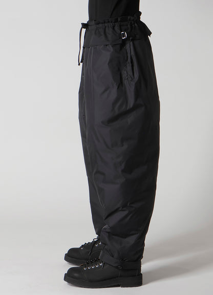 WOOL GABARDINE POCKET DETAIL PADDED PANTS