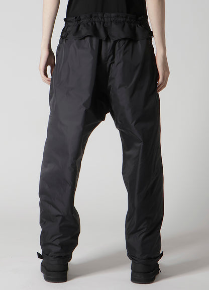 WOOL GABARDINE POCKET DETAIL PADDED PANTS