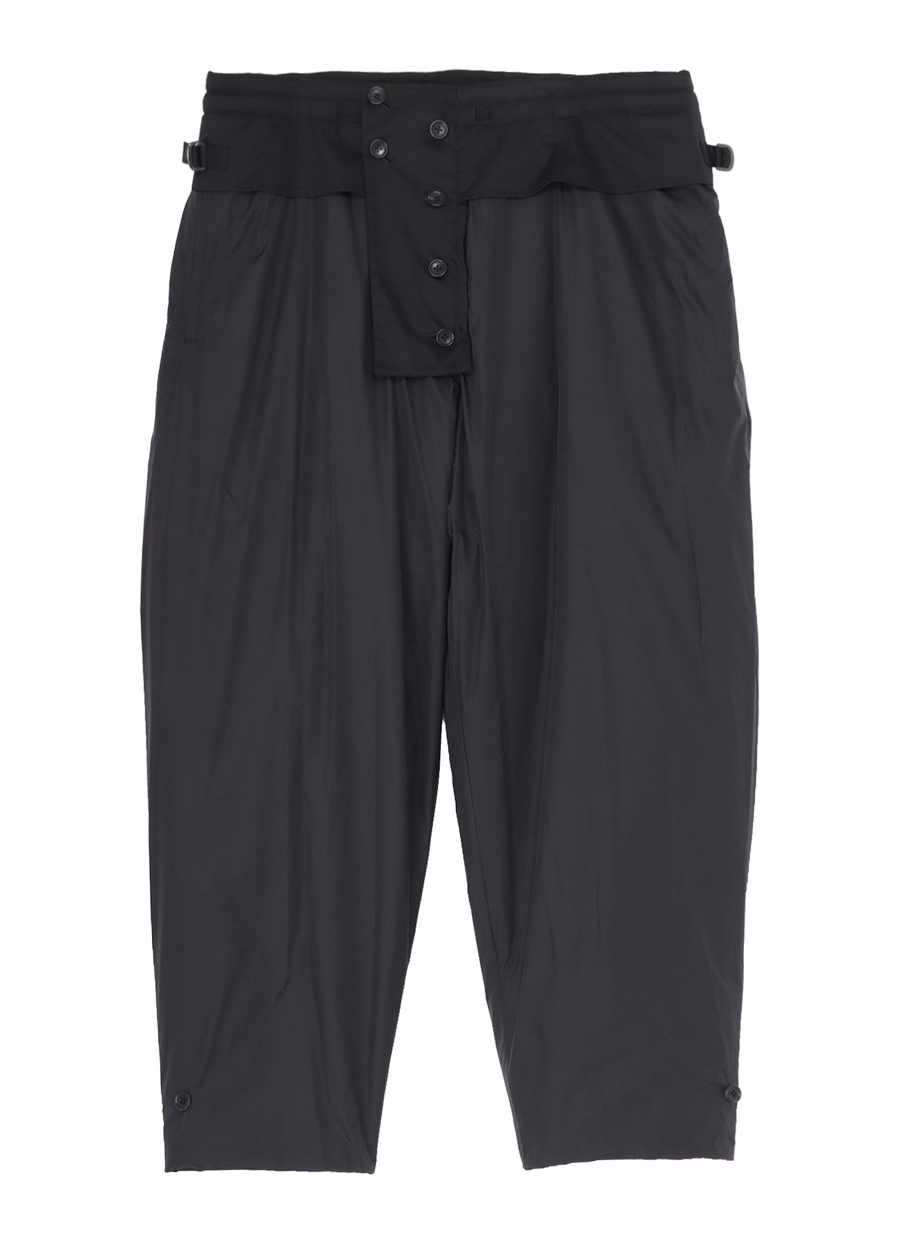 WOOL GABARDINE POCKET DETAIL PADDED PANTS