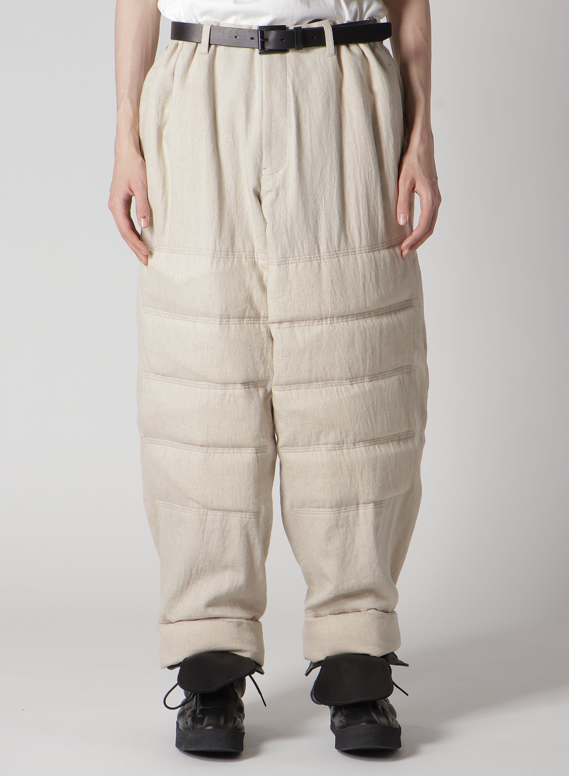 パンツ yohji yamamoto 21SS Cotton Slacks Pant Y's BORN PRODUCT] COTTON TWILL SLIM FIT DRAWSTRING PANTS – THE