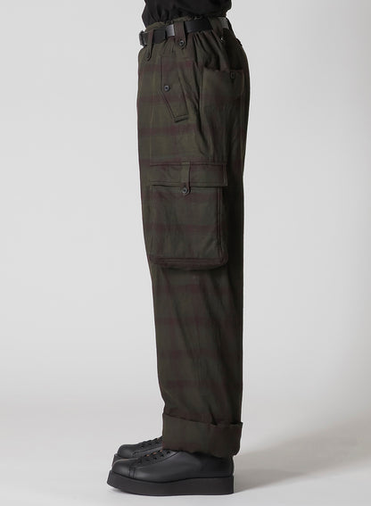 I MADRAS INK-D PLAID GUSSET PKT PANTS