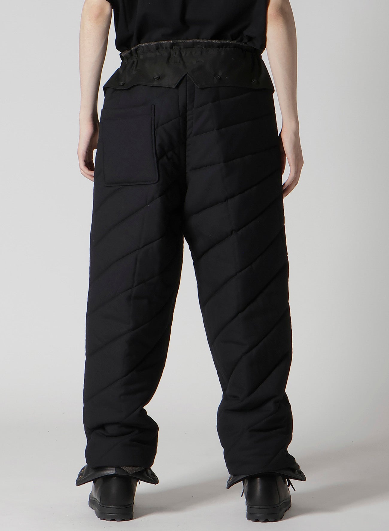 SILK NEP TWEED SIDE POCKET PANTS WITH LINER