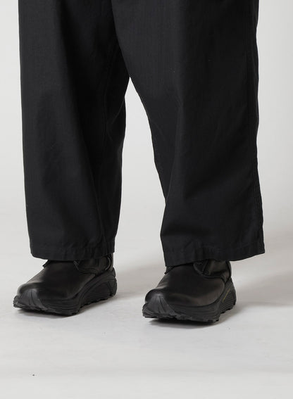 BLACK SCANDAL HERRINGBONE 12TUCK WORK PANTS