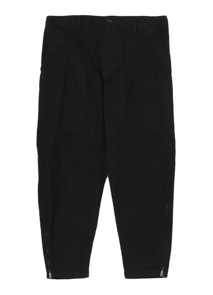 BLACK SCANDAL KATSURAGI HEM ZIP PAINTER PANTS