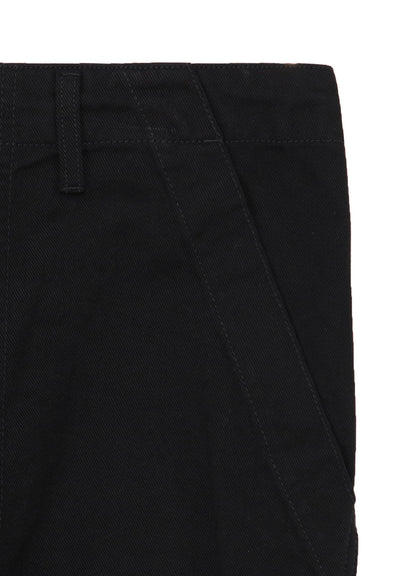 BLACK SCANDAL KATSURAGI HEM ZIP PAINTER PANTS