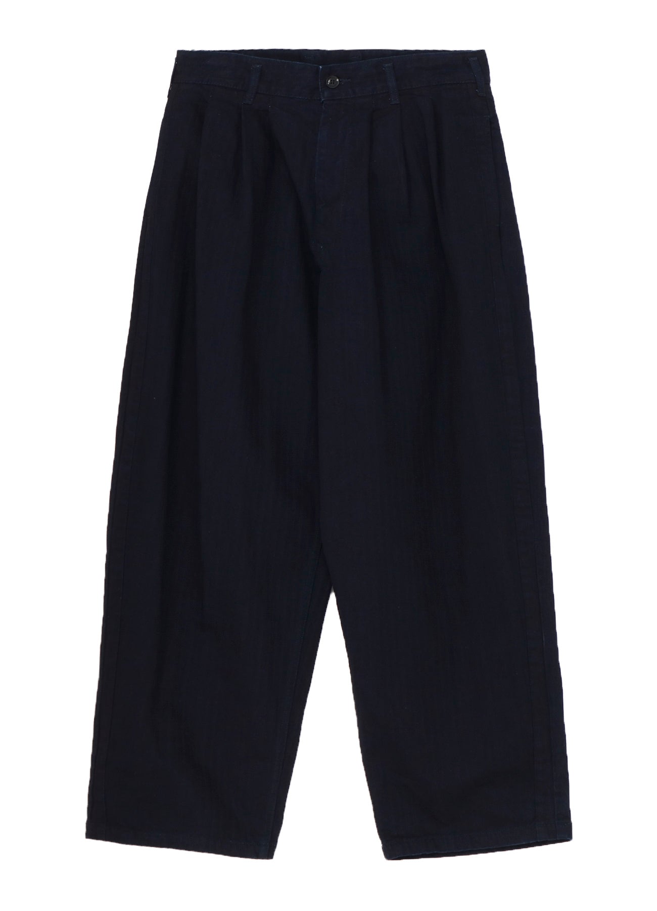 BLACK SCANDAL HERRINGBONE DENIM SIDE TAPE DETAIL PANTS
