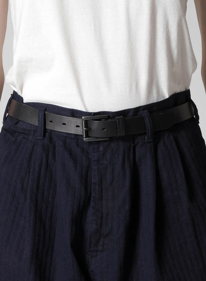 BLACK SCANDAL HERRINGBONE DENIM SIDE TAPE DETAIL PANTS