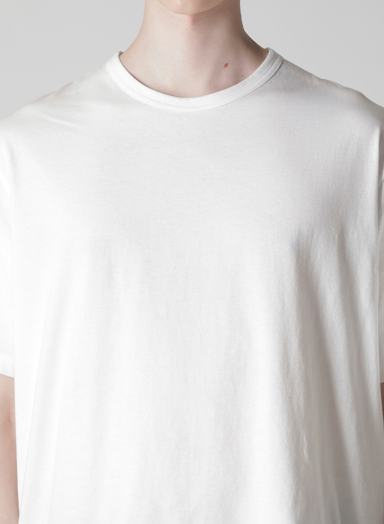 COTTON SINGLE JERSEY ROUND NECK SHORT SLV T