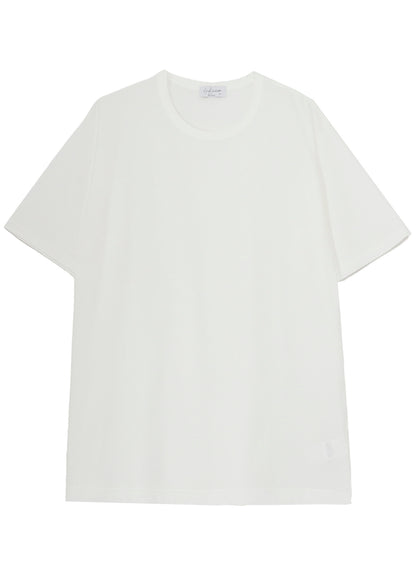 COTTON SINGLE JERSEY ROUND NECK SHORT SLV T