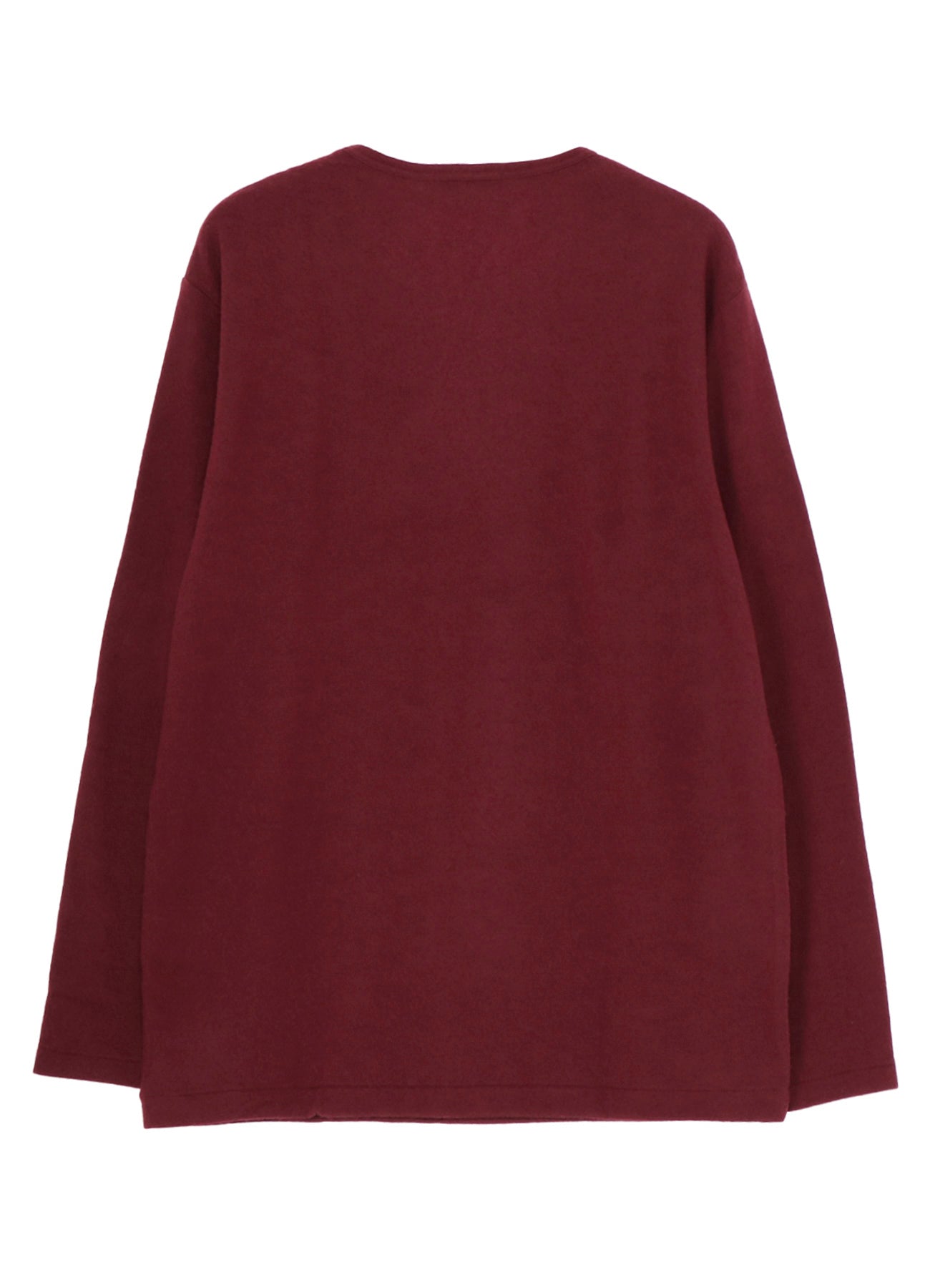 SUPER 120 WOOL SINGLE JERSEY ROUND NECK LS TEE