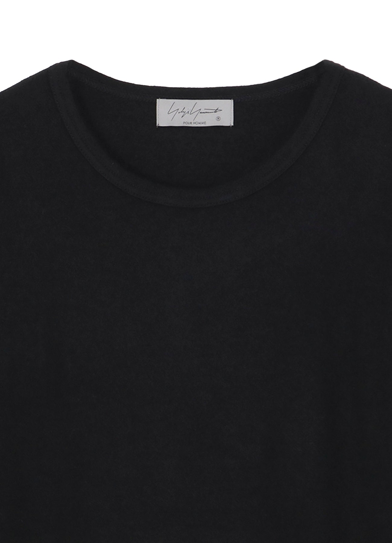 SUPER 120 WOOL SINGLE JERSEY ROUND NECK LS TEE
