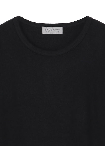 SUPER 120 WOOL SINGLE JERSEY ROUND NECK LS TEE
