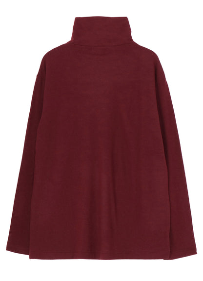 SUPER 120 WOOL SINGLE JERSEY TURTLE NECK LS TEE