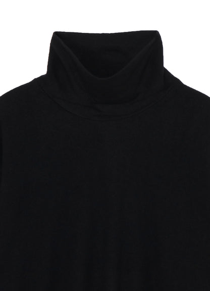 SUPER 120 WOOL SINGLE JERSEY TURTLE NECK LS TEE
