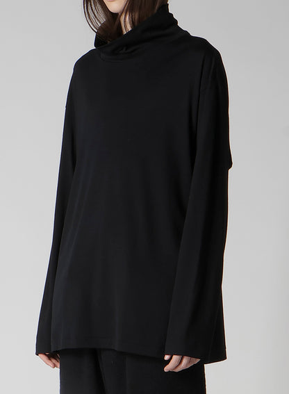 1/80 WASHABLE WOOL INTERLOCK TURTLE NECK LONG SLV