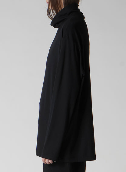 1/80 WASHABLE WOOL INTERLOCK TURTLE NECK LONG SLV