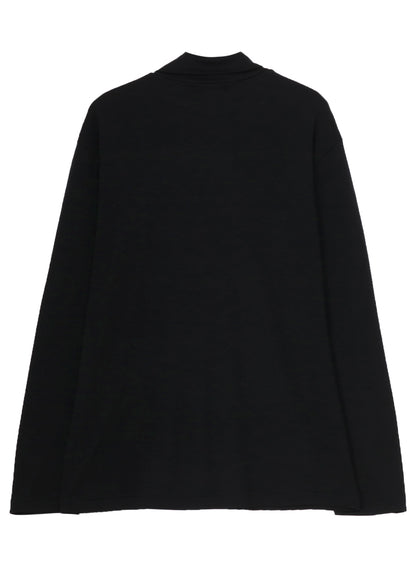 1/80 WASHABLE WOOL INTERLOCK LAYERED HIGK NECK T