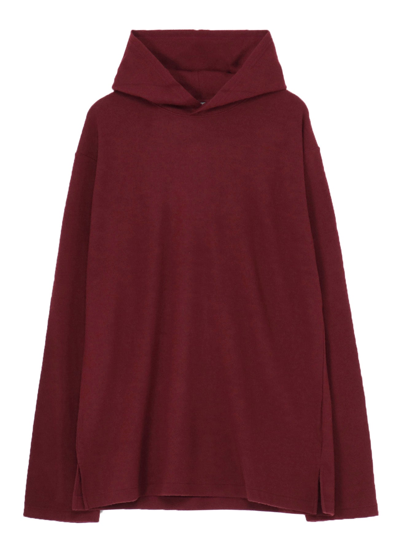 SUPER 120 WOOL SINGLE JERSEY HOODED LS TEE