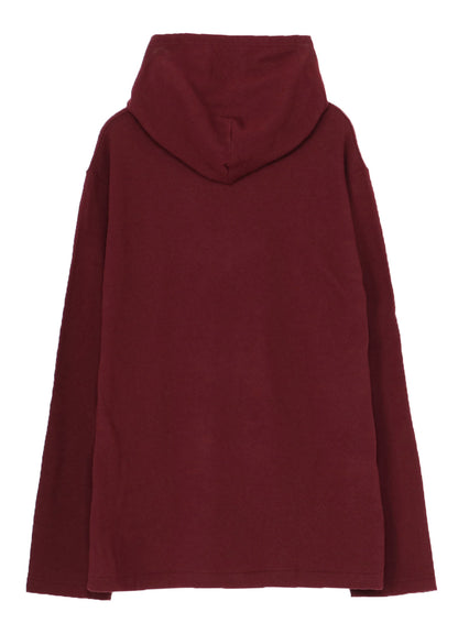 SUPER 120 WOOL SINGLE JERSEY HOODED LS TEE