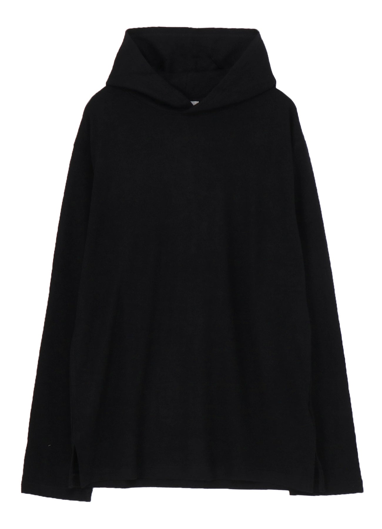 SUPER 120 WOOL SINGLE JERSEY HOODED LS TEE