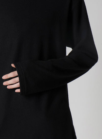 SUPER 120 WOOL SINGLE JERSEY HOODED LS TEE