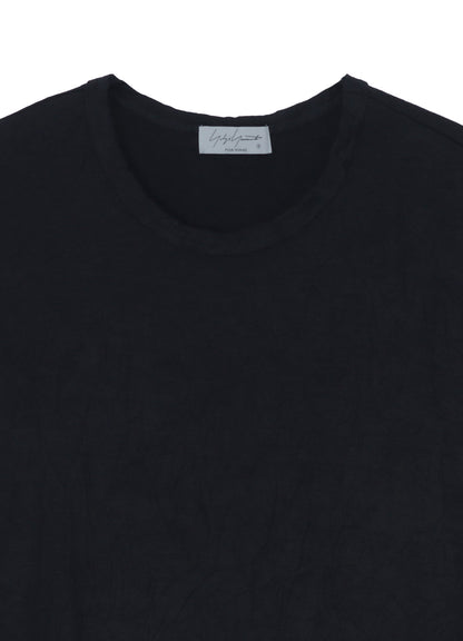 WASHABLE WOOL JERSEY ROUND NECK LONG SLV T