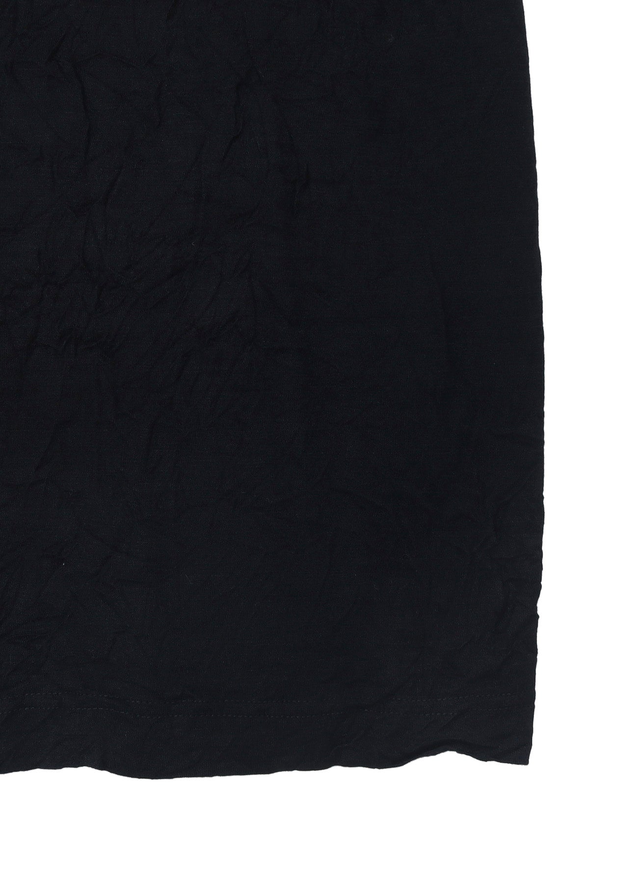 WASHABLE WOOL JERSEY ROUND NECK LONG SLV T