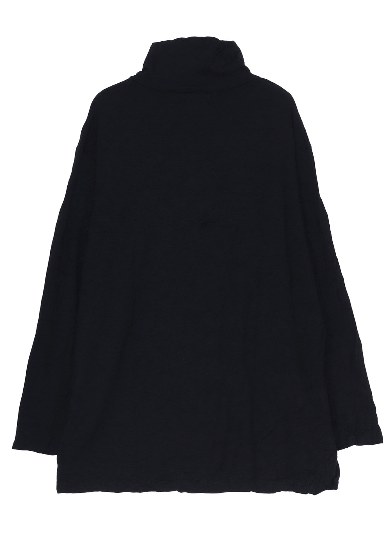 WASHABLE WOOL JERSEY TURTLE NECK LONG SLV T