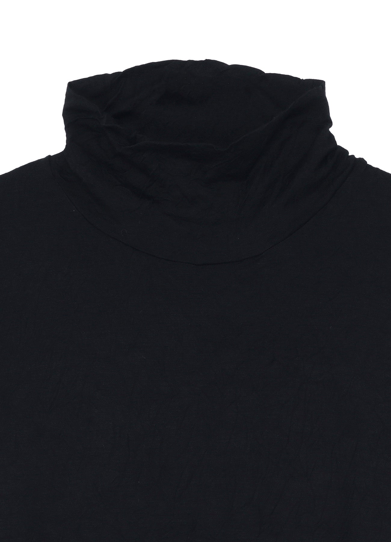 WASHABLE WOOL JERSEY TURTLE NECK LONG SLV T