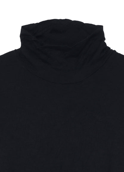 WASHABLE WOOL JERSEY TURTLE NECK LONG SLV T