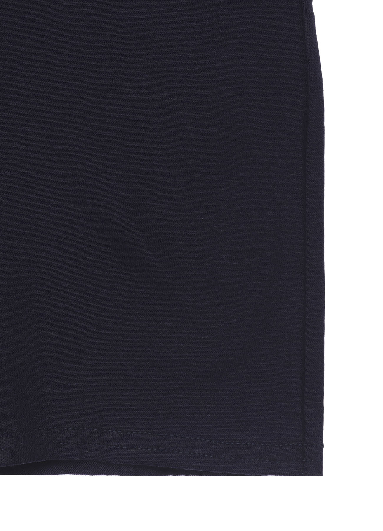 WOOL MIX SINGLE JERSEY SLIT ROUND NECK T