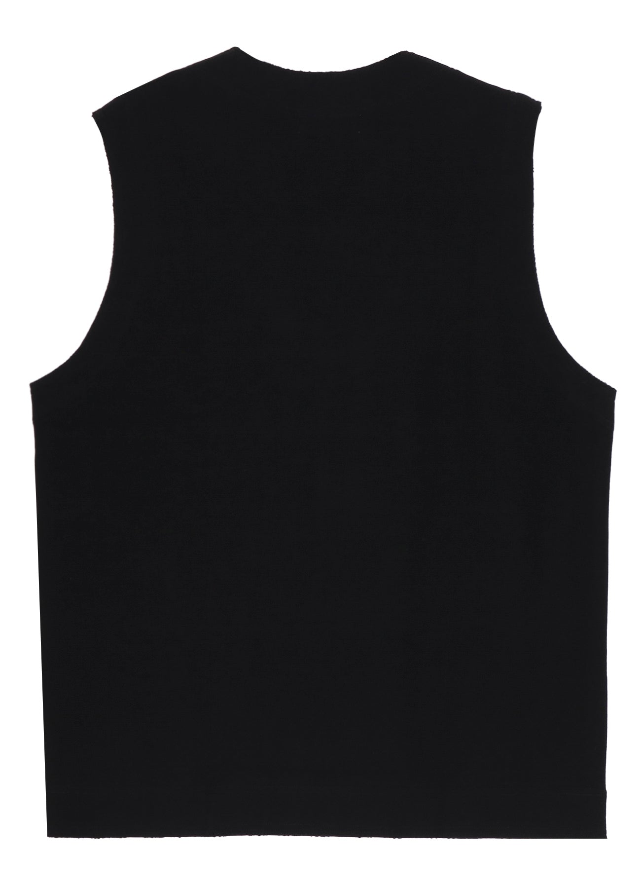 PURL STITCH RAW EDGE VEST